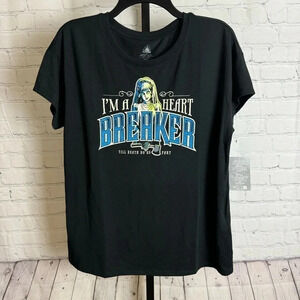 Disney Parks Haunted Mansion Heartbreaker Black T-Shirt Size Large